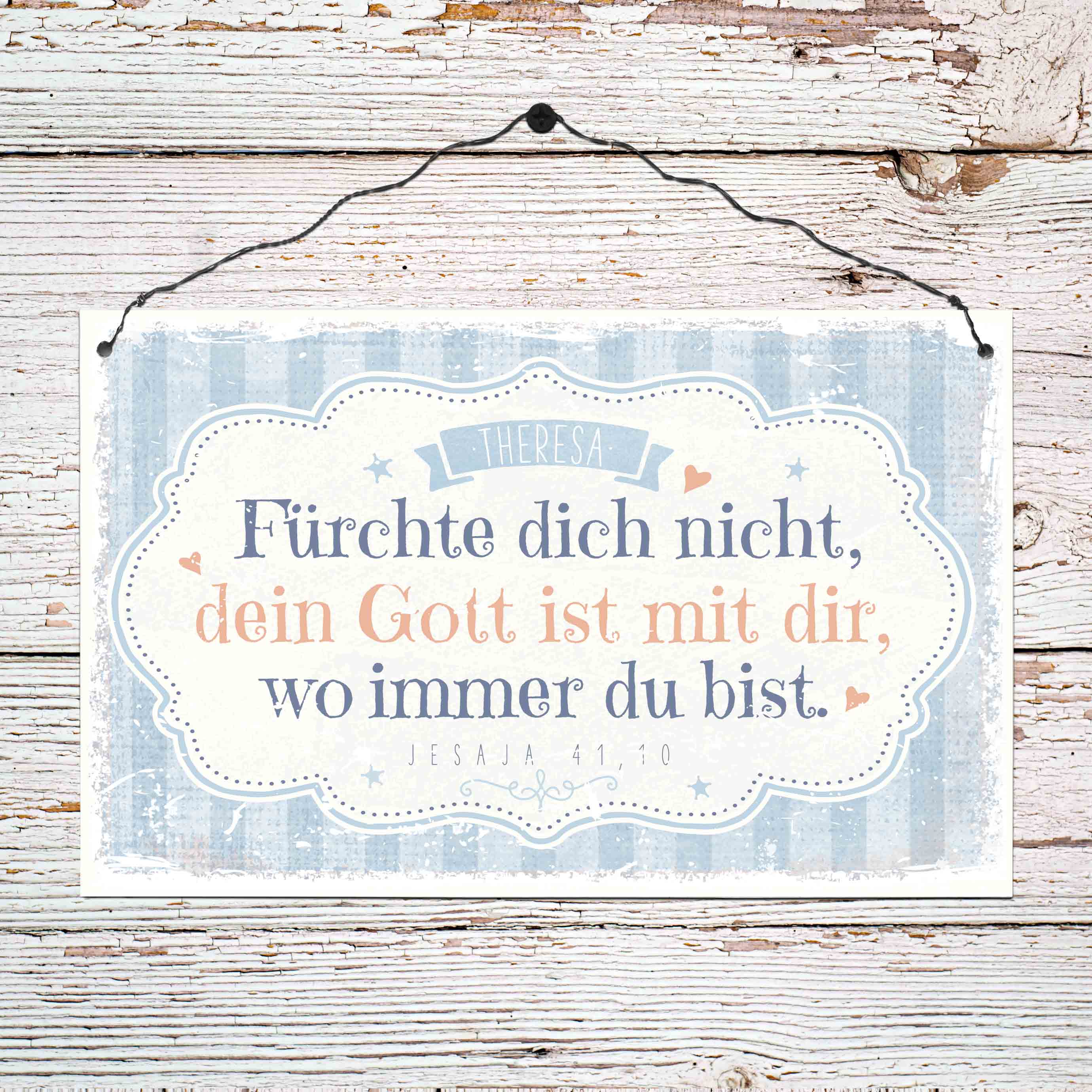 Persönliches Holzschild groß - Wo immer du bist Persönliches Holzschild groß - Wo immer du bist