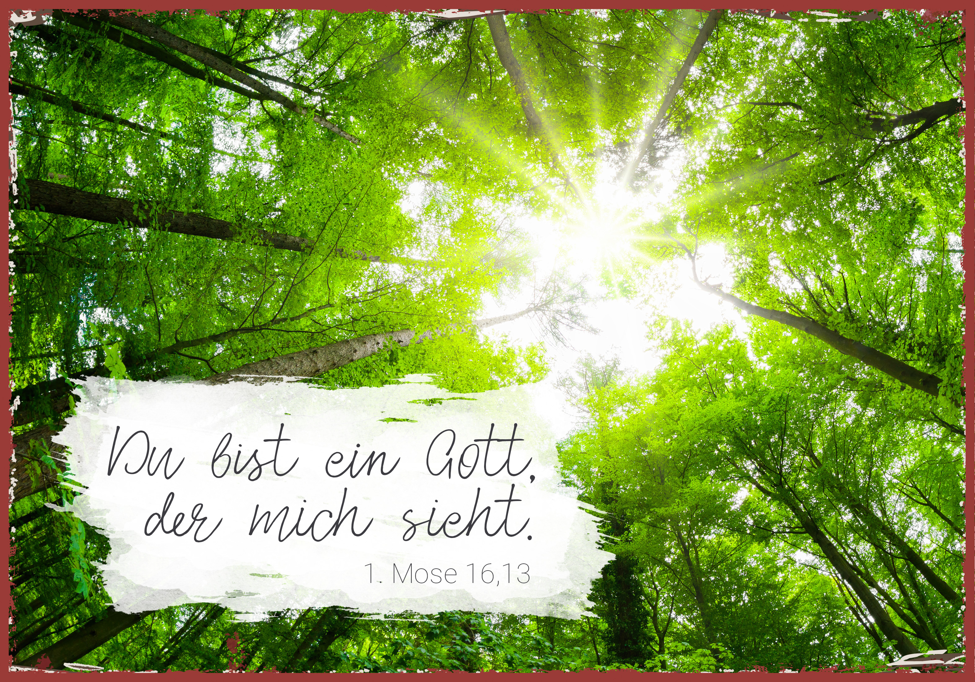 Metallschild klein – Ein Gott Metallschild klein - Ein Gott, der mich sieht