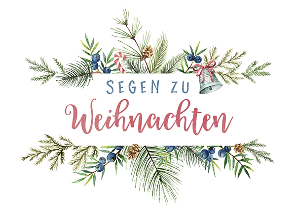 XL-Postkarte Big Blessing - Segen zu Weihnachten (Zweige) XL-Postkarte Big Blessing - Segen zu Weihnachten (Zweige)
