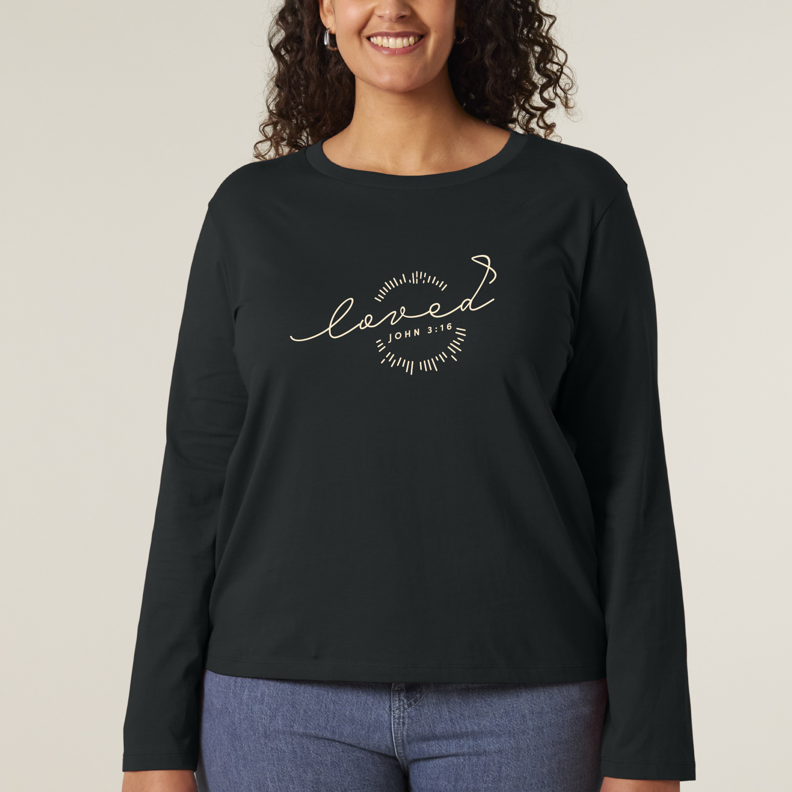Longsleeve loved (black)-XXL