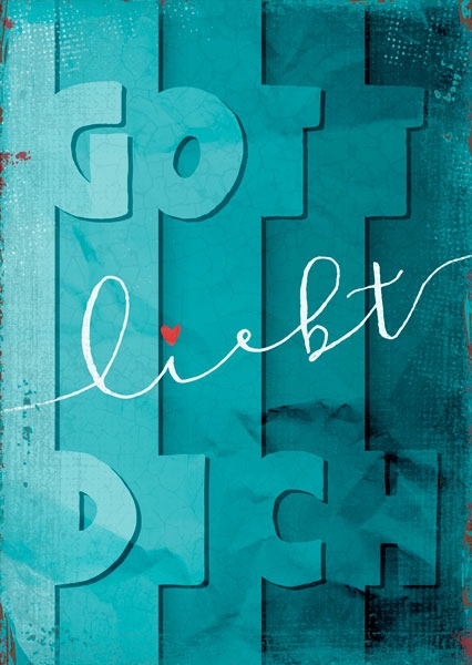 Postkarte - Gott liebt dich (Vintage) Postkarte - Gott liebt dich (Vintage)