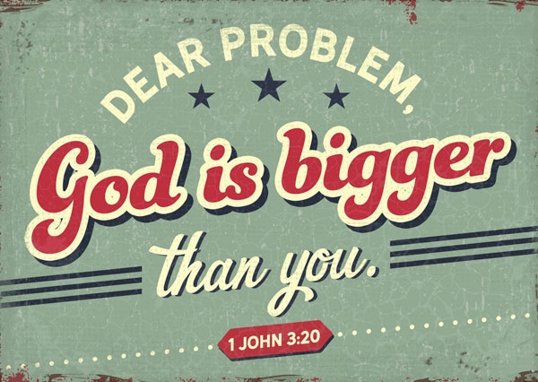 Postkarte - God is bigger Postkarte - God is bigger