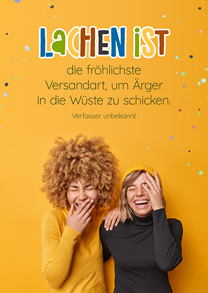 Postkarte – Lachen ist Postkarte - Lachen ist