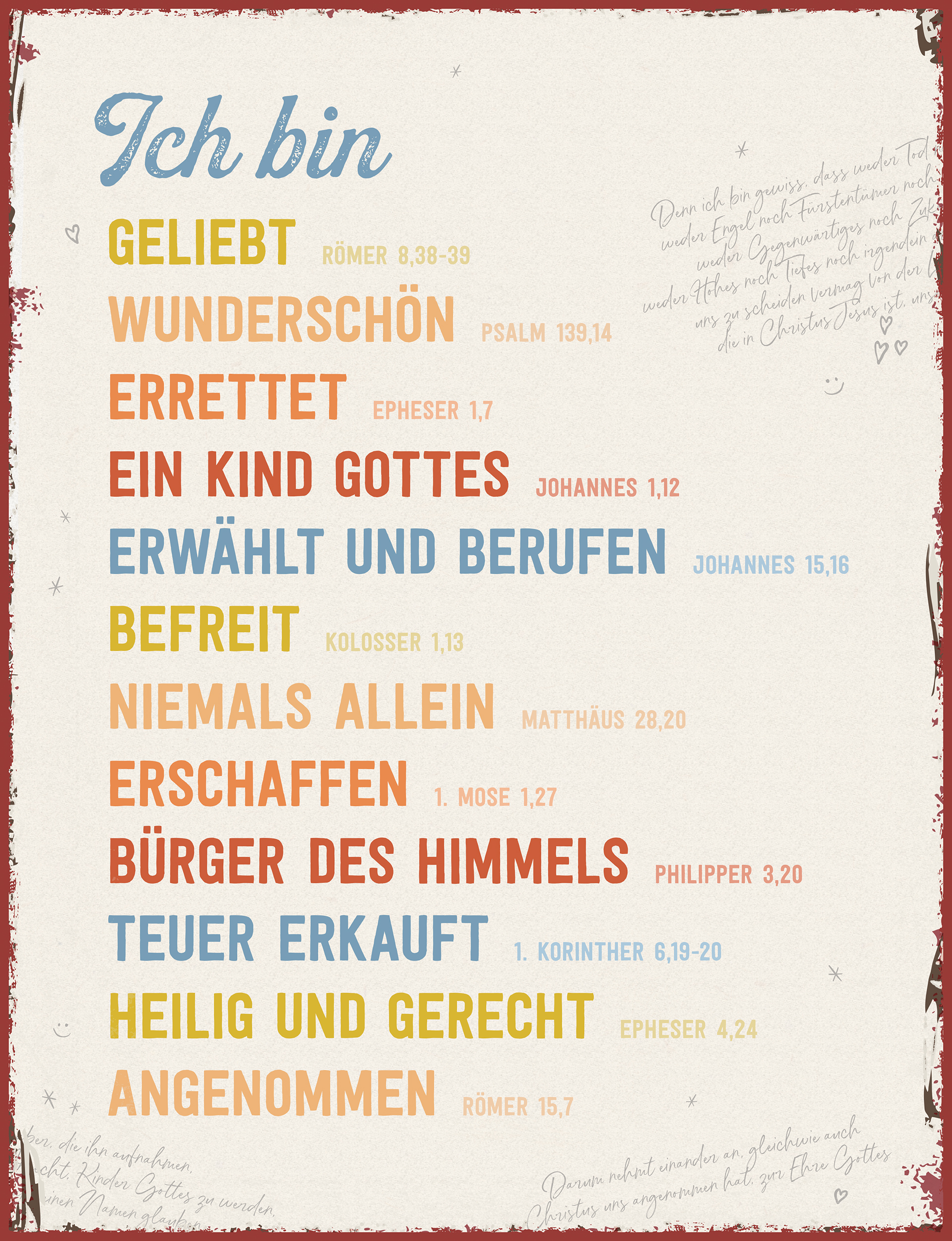 Metallschild groß - Identität