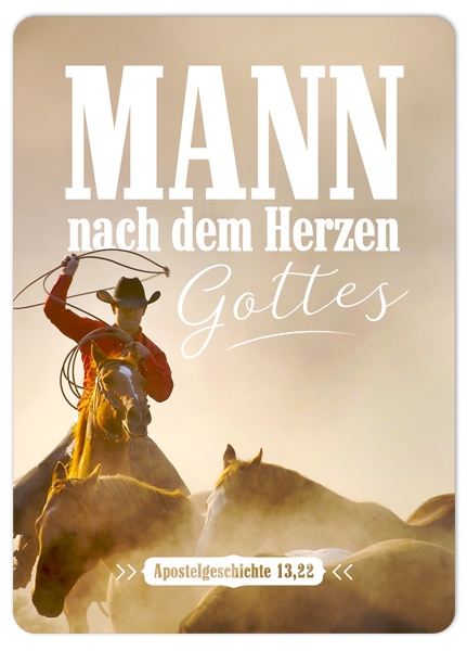 XL-Postkarte Big Blessing - Mann nach dem Herzen Gottes