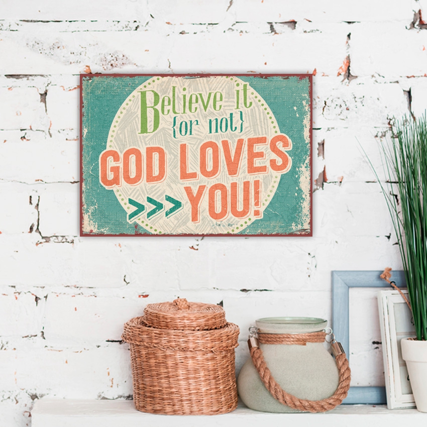 Metallschild klein - Believe it Metallschild klein - Believe it