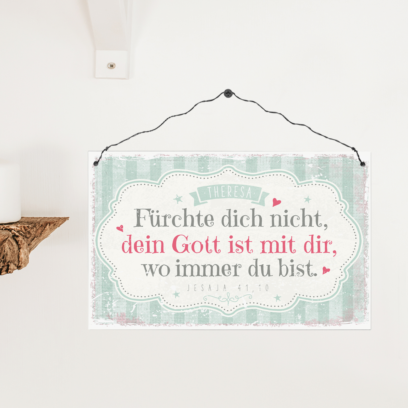 Persönliches Holzschild groß - Wo immer du bist