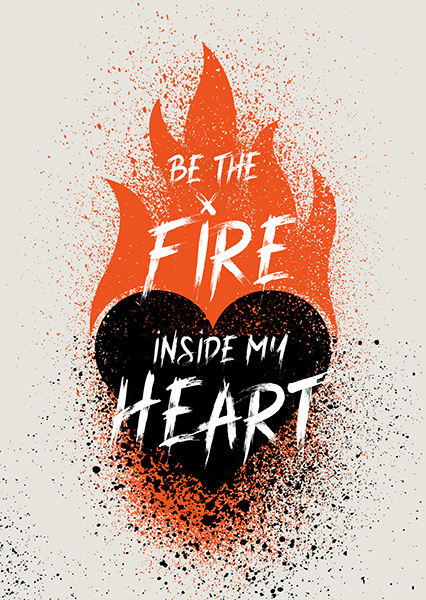 Postkarte - Be the fire Postkarte - Be the fire