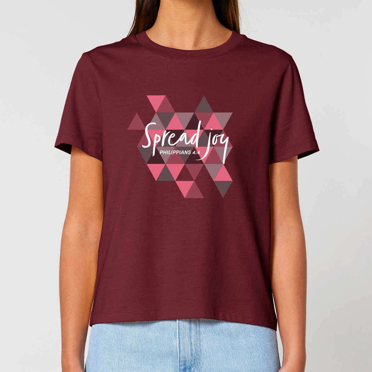 T-Shirt Spread joy (burgund)-XXL