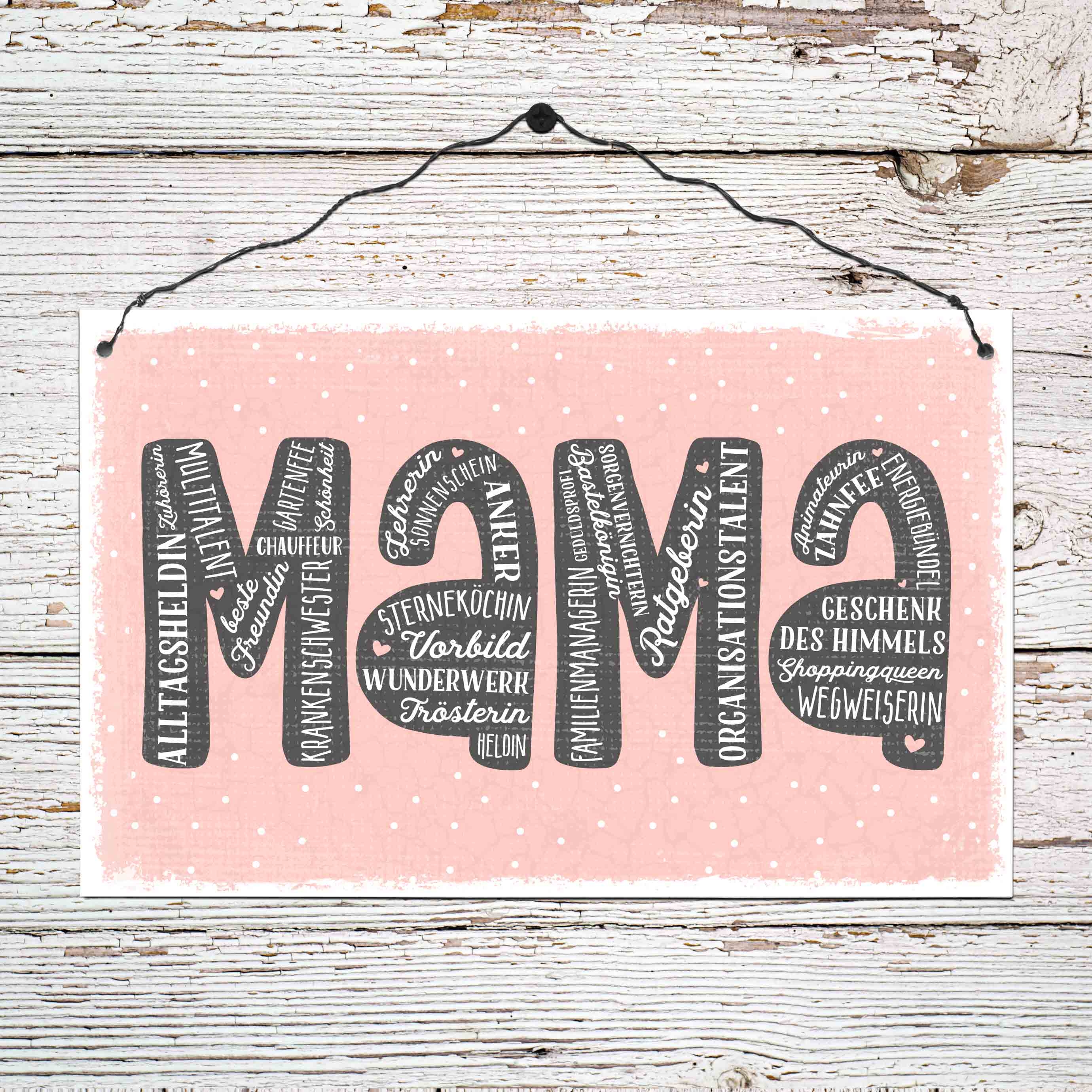 Holzschild groß - Mama - Zuhörerin... Holzschild groß - Mama - Zuhörerin...