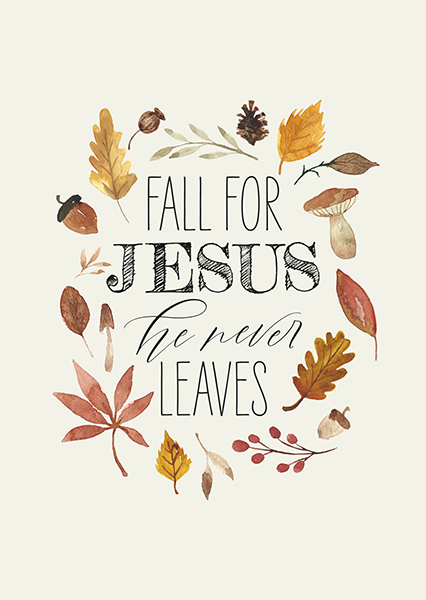 Postkarte - Fall for Jesus Postkarte - Fall for Jesus