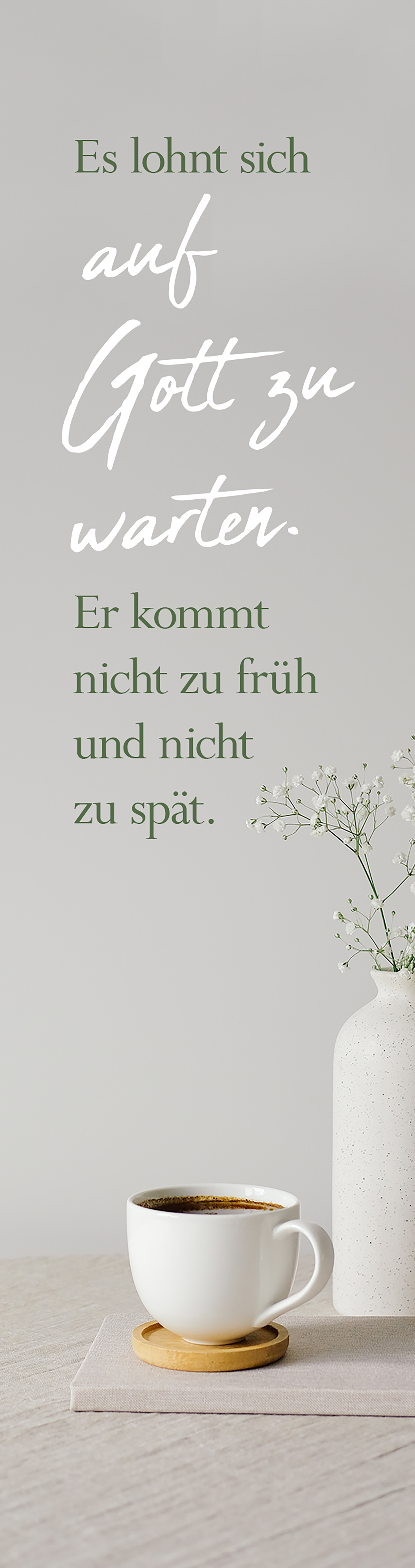 Segenszeichen - Auf Gott zu warten