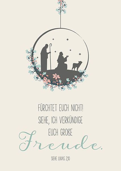 Postkarte - Große Freude (Hirten) Postkarte - Große Freude (Hirten)