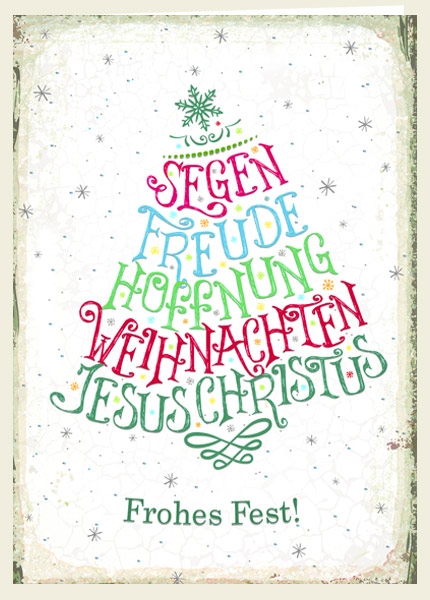 Faltkarte - Segen, Freude, Hoffnung Faltkarte - Segen, Freude, Hoffnung