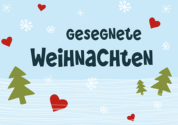 Mini - Gesegnete Weihnachten (hellblau) Mini - Gesegnete Weihnachten (hellblau)