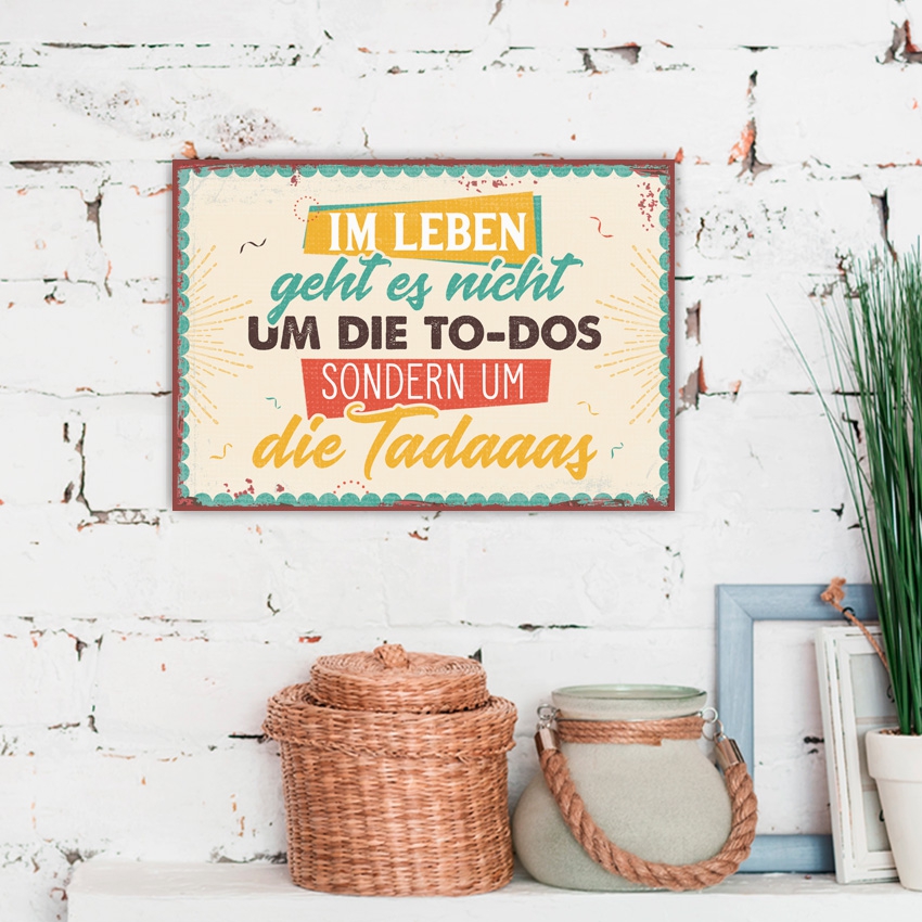 Metallschild klein - Tadaaas Metallschild klein - Tadaaas