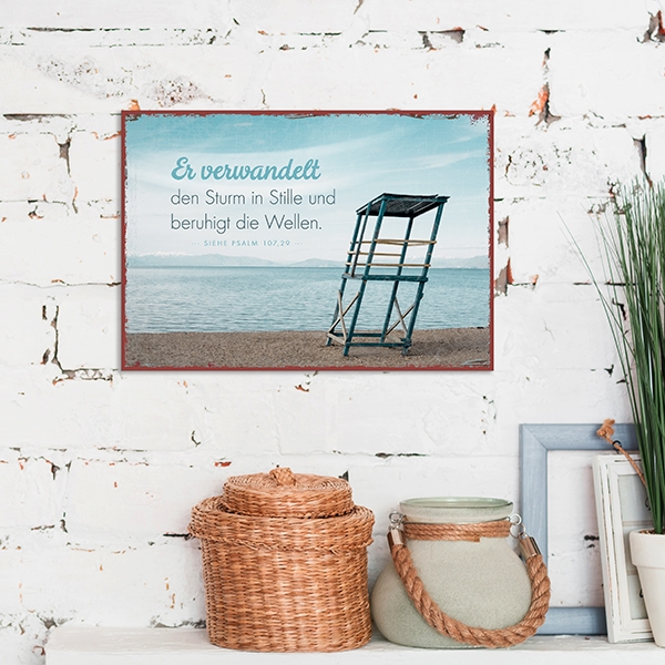 Metallschild klein - Er verwandelt Metallschild klein - Er verwandelt