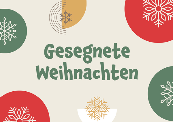 Mini - Gesegnete Weihnachten (Schneeflocken) Mini - Gesegnete Weihnachten (Schneeflocken)