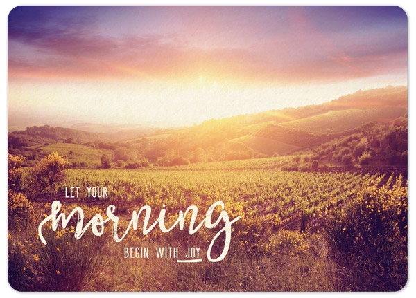 XL-Postkarte Big Blessing - Let your morning