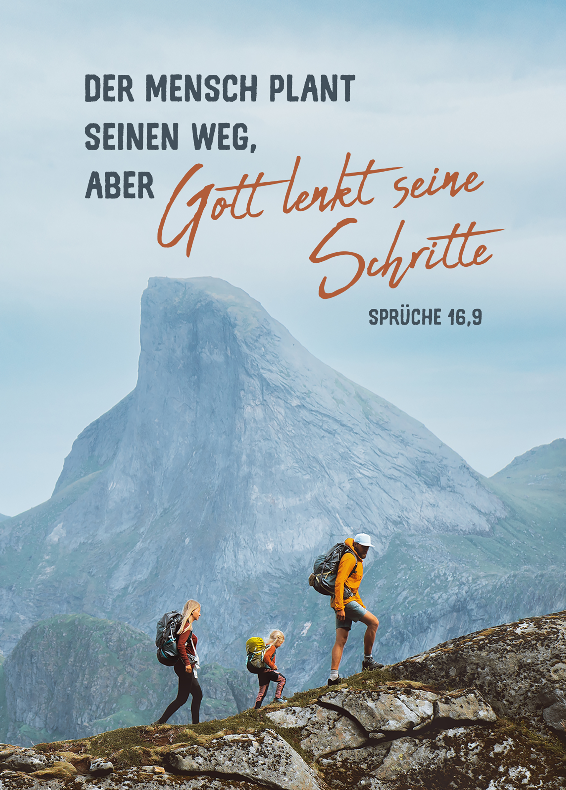 Postkarte - Gott lenkt seine Schritte