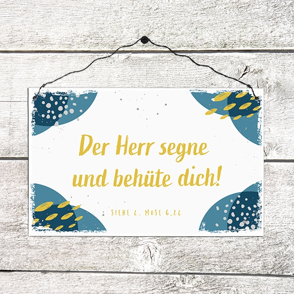 Holzschild groß - Der Herr segne und behüte dich