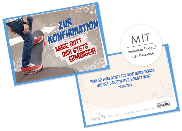 Faltkarte - Zur Konfirmation - Ermutigen Faltkarte - Zur Konfirmation - Ermutigen