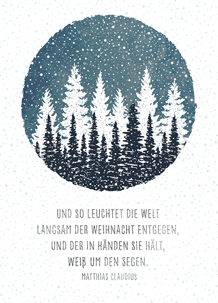 XL-Postkarte Big Blessing Silber - So leuchtet die Welt XL-Postkarte Big Blessing Silber - So leuchtet die Welt