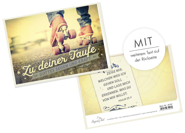 Faltkarte - Zu deiner Taufe - Segen und Kraft