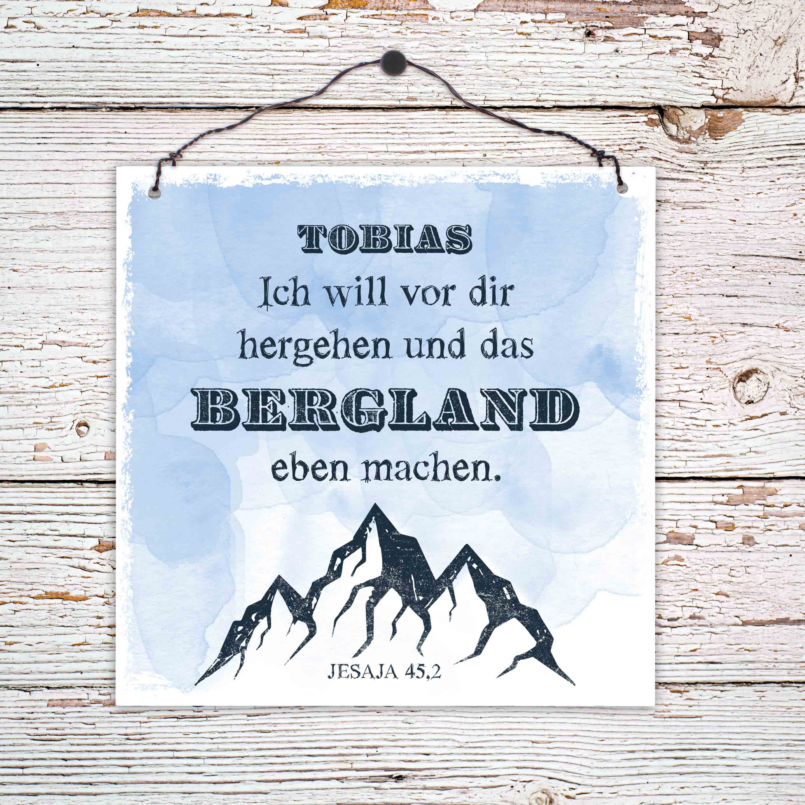 Persönliches Holzschild klein - Das Bergland Persönliches Holzschild klein - Das Bergland