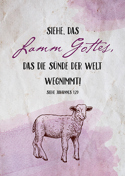 Postkarte – Lamm Gottes Postkarte - Lamm Gottes