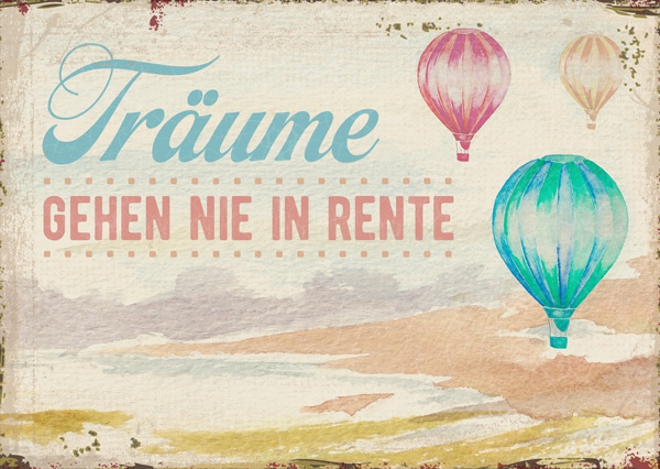 Postkarte - Rente Postkarte - Rente