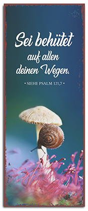 Metallschild lang – Behütet