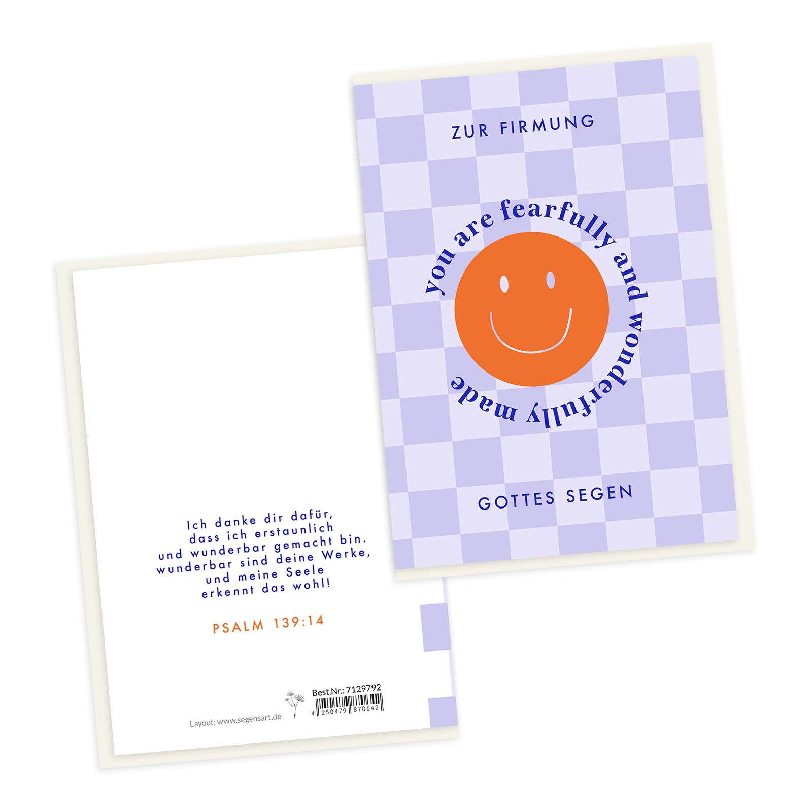 Faltkarte - Zur Firmung (Smiley)