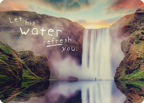 XL-Postkarte Big Blessing - Let his water XL-Postkarte Big Blessing - Let his water