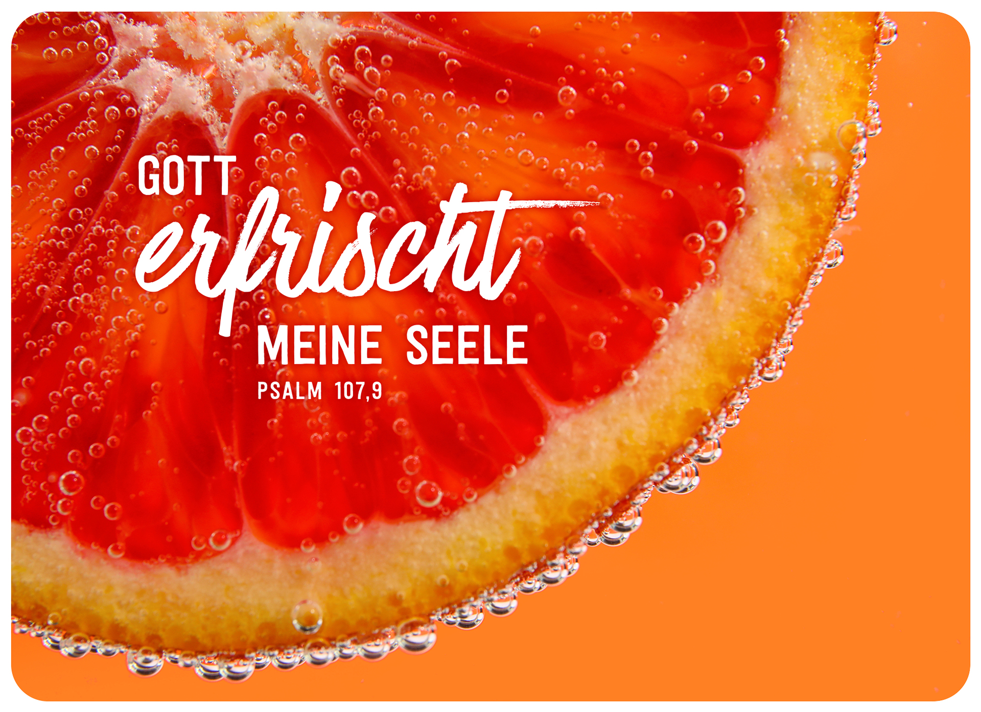 XL-Postkarte Big Blessing - Gott erfrischt meine Seele