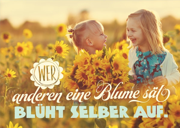 Postkarte - Aufblühen Postkarte - Aufblühen