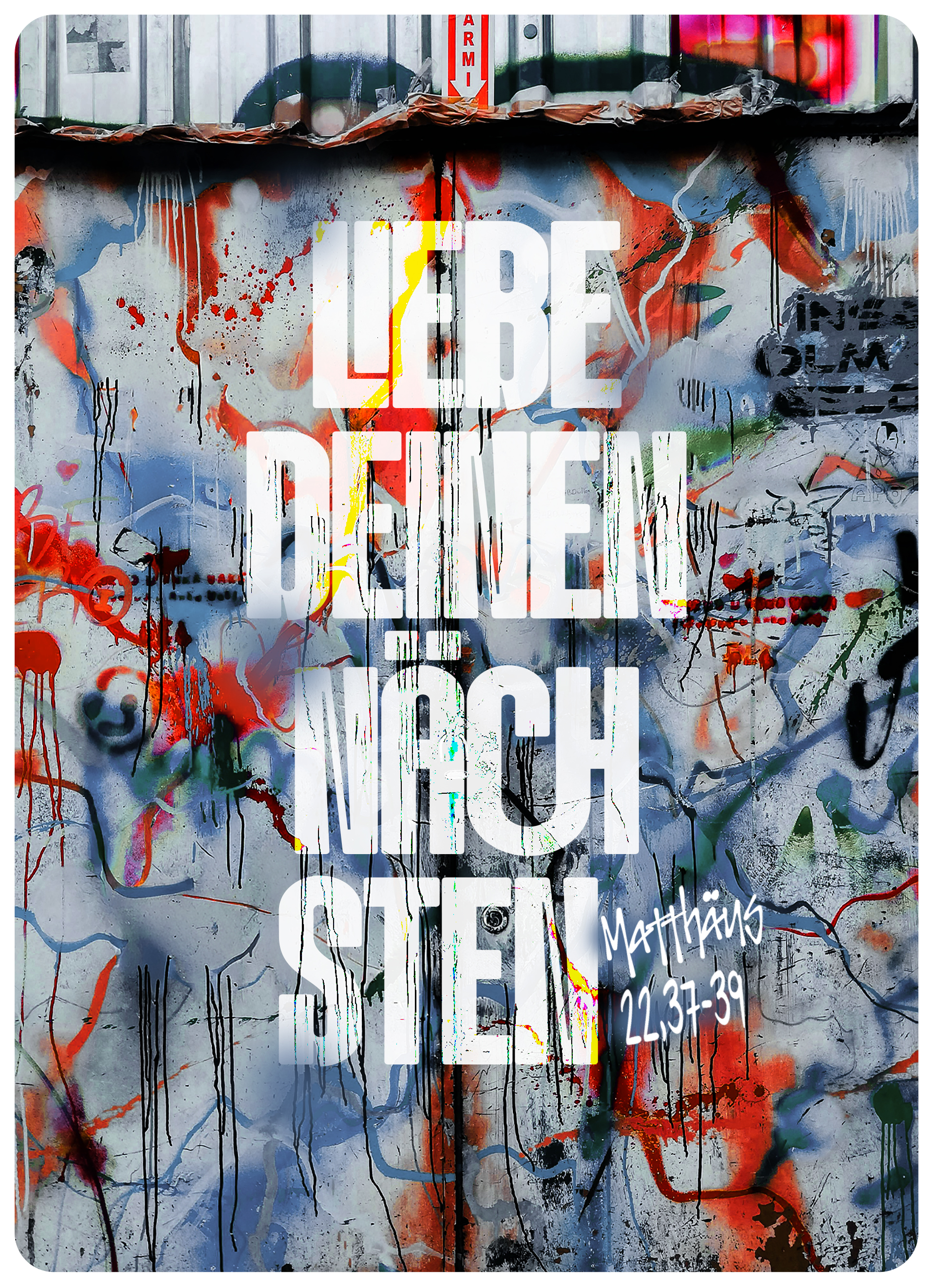 XL-Postkarte - Liebe deinen Nächsten