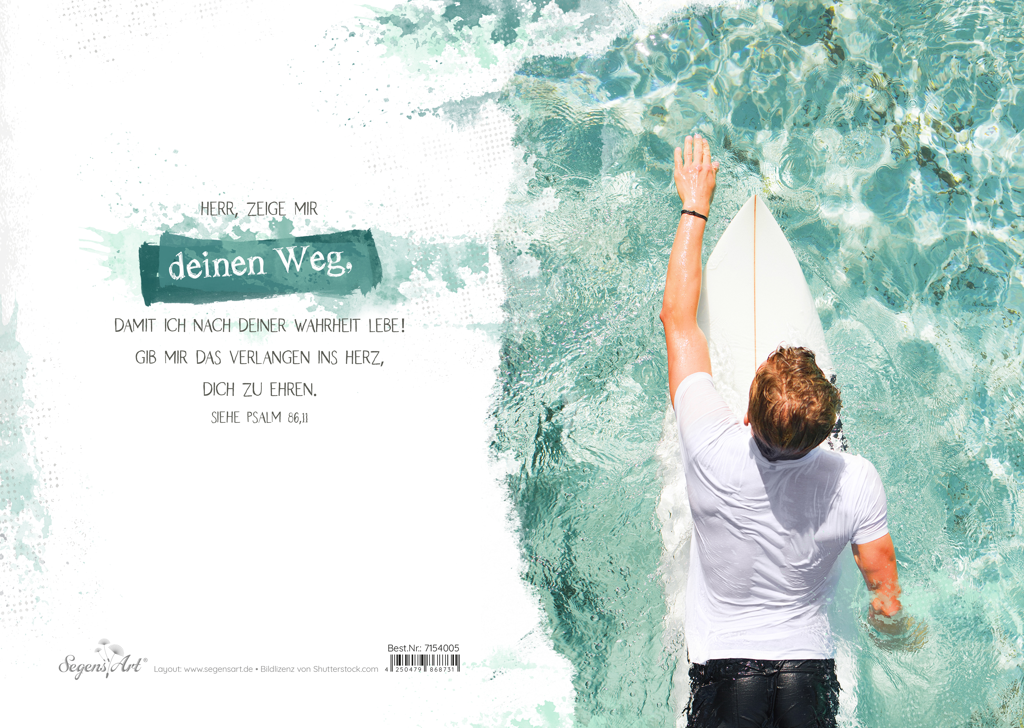 Urkunde – Konfirmation – Surfer-Faltkarte mit Text auf der Rückseite Urkunde – Konfirmation – Surfer-Faltkarte mit Text auf der Rückseite