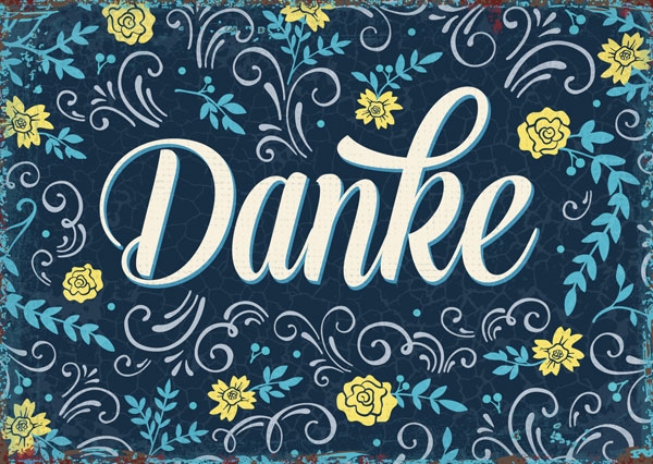 Postkarte - Danke (Vintage) Postkarte - Danke (Vintage)