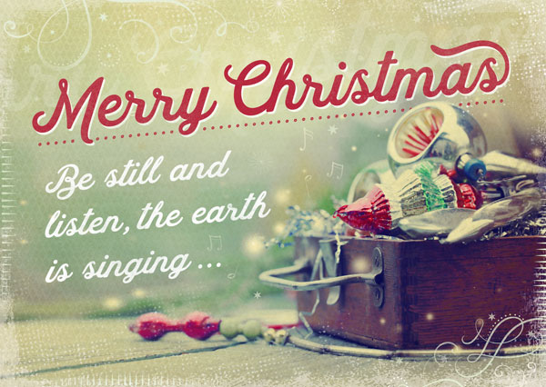 Postkarte - Be still and listen Postkarte - Be still and listen