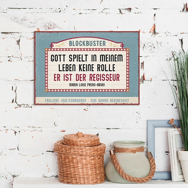 Metallschild klein - Regisseur Metallschild klein - Regisseur