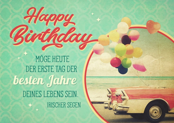 Postkarte - Happy Birthday - Die besten Jahre Postkarte - Happy Birthday - Die besten Jahre