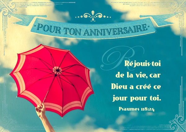 Postkarte - Pour ton anniversaire Postkarte - Pour ton anniversaire