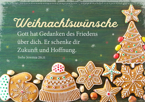 Postkarte - Weihnachtswünsche Postkarte - Weihnachtswünsche