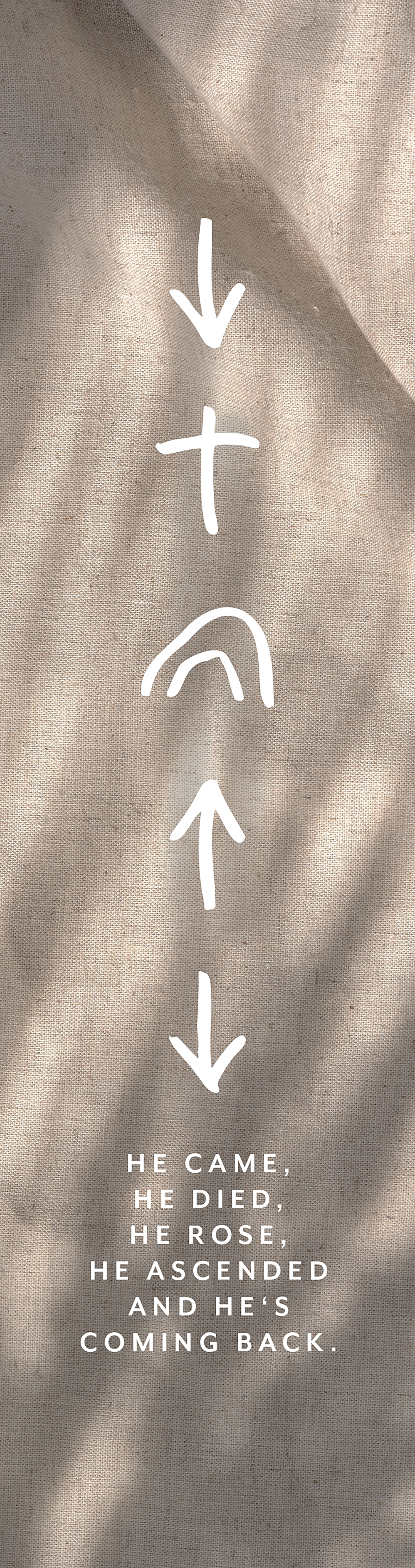 Segenszeichen - Came, died, rose, ascended, coming back