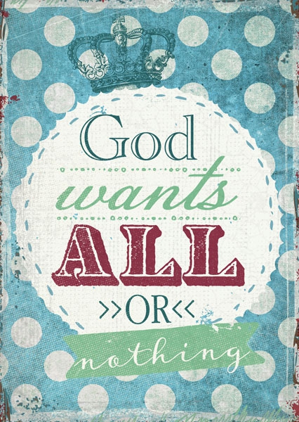 Postkarte - All or nothing Postkarte - All or nothing