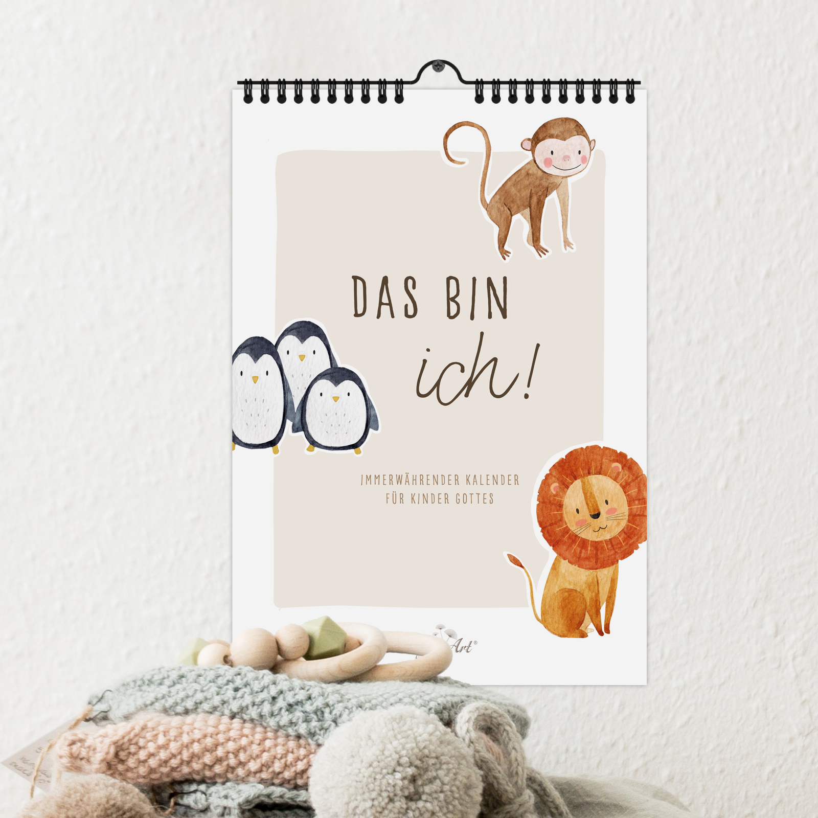 Immerwährender Kinderkalender - Das bin ich - Affirmationen