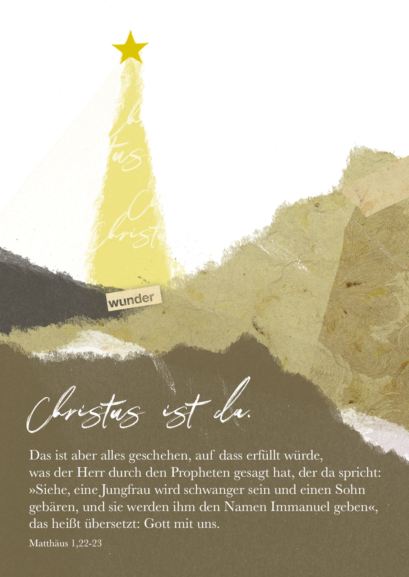 Postkarte – Christus ist da – Weihnachten Postkarte - Christus ist da – Weihnachten