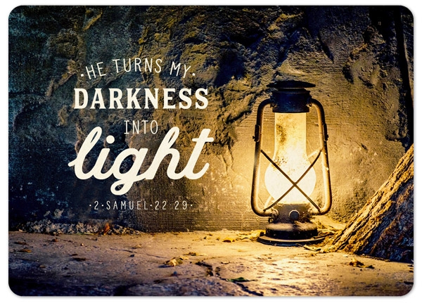 XL-Postkarte Big Blessing - Turns darkness into light