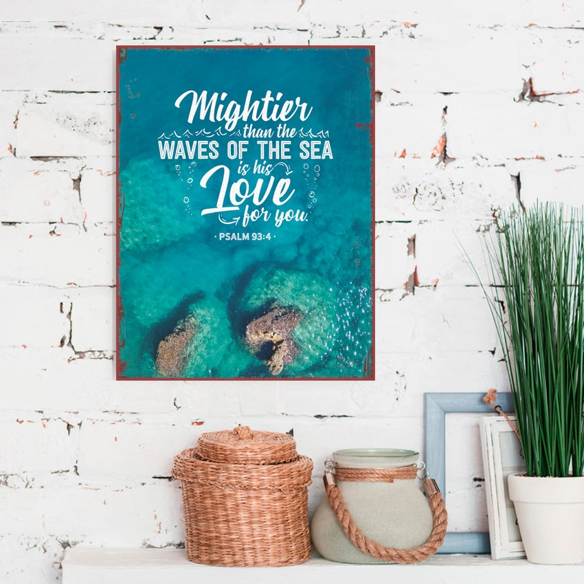 Metallschild groß - Mightier Metallschild groß - Mightier